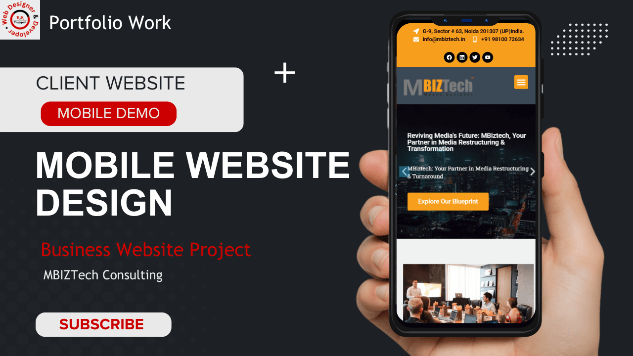 MBIZTech Consulting – Corporate Website Development