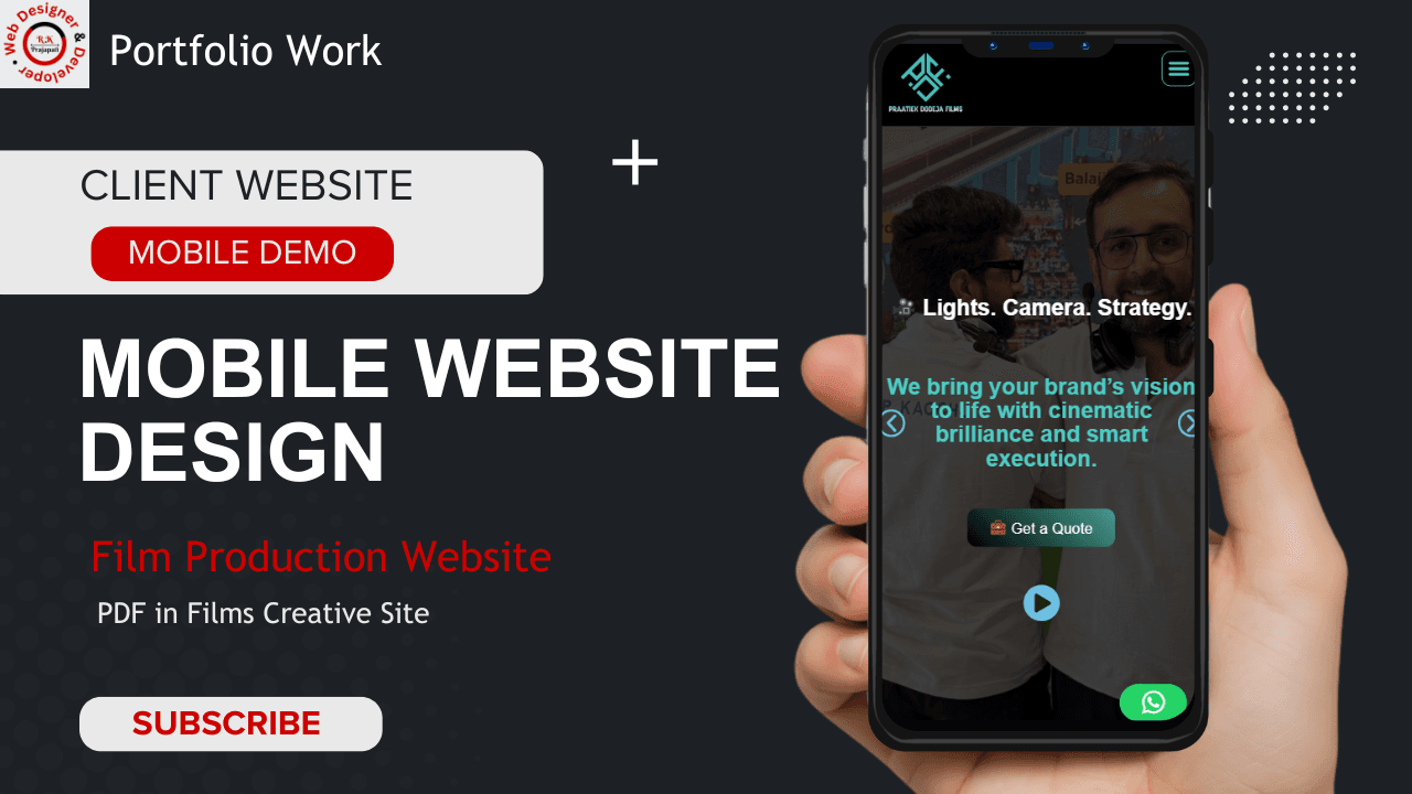 PDF in Films – Cinematic Production & Creative Services Website
