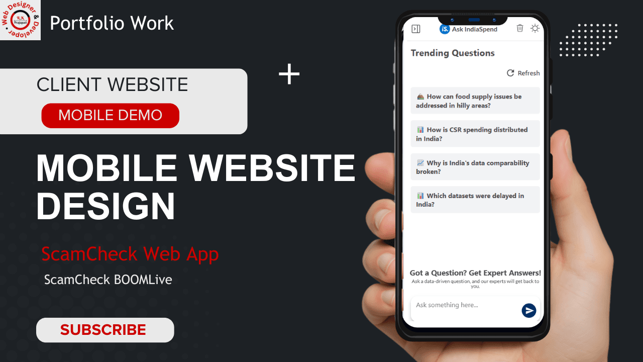 Ask IndiaSpend – Interactive Q&A Knowledge Platform